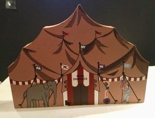 Vintage Cats Meow Village Big Top Retired Circus Series 1997 Signed Piece