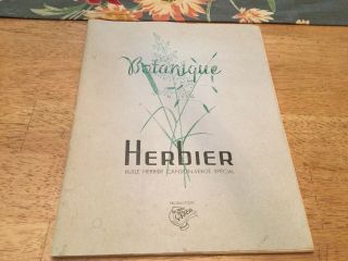Vintage French Flower Press Notebook