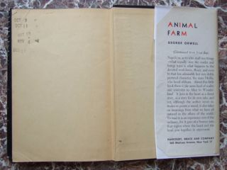 Animal Farm,  Stated First US Edition 1946,  George Orwell,  w/ Dust Jacket 8
