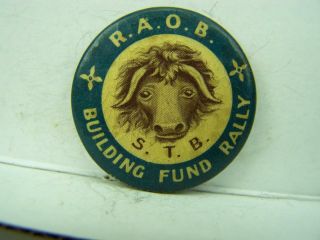 Pin Back Badge Vintage 1920 