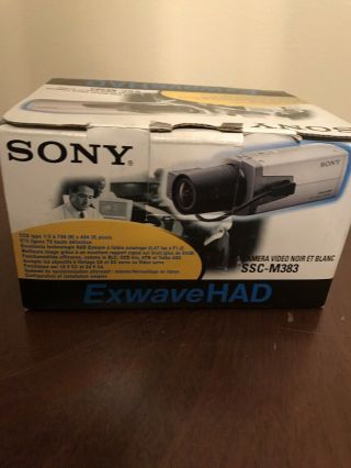 Sony Black And White Video Camera SSC - m383 ExwaveHAD 4