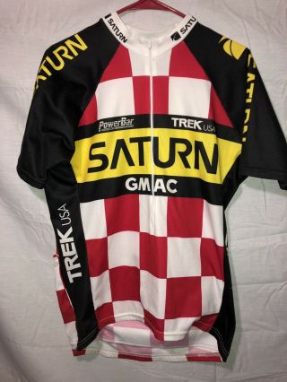 Vintage Trek Saturn Cycling Team Jersey Short Sleeve Size Xl
