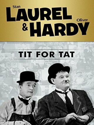 Vintage 16 Mm Laurel And Hardy Film " Tit For Tat " 1935 Black And White Film