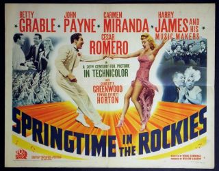 Vintage Movie 16mm Springtime In The Rockies Feature 1942 Film Drama