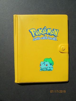 Pokemon Vintage Yellow Bulbasaur Card Album/binder - 4 Pocket