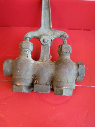 Vintage brass Kingston air valve steam water hoist whistle steampunk vent supply 5