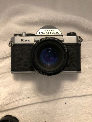 Pentax K1000 Camera With Smc Pentax 50mm F2.  0 Lens