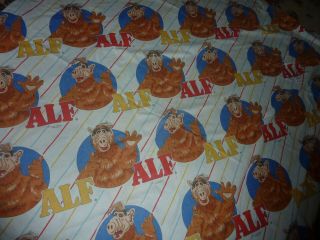 Vintage Alf Alien TV Show Sheet Bed Blanket Flat Cover 1980s Retro 3