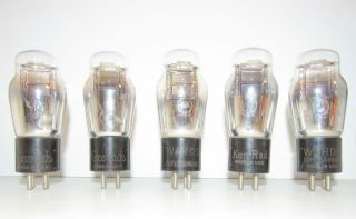 5 Ken - Rad Made 01a St Style Amplifier Vacuum Tubes.  Tv - 7 Test Strong To Nos.