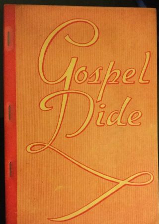 GOSPEL TIDE Stamps Quartet Music Co.  1939 Vintage Paperback Songbook.  ShapeNotes. 2