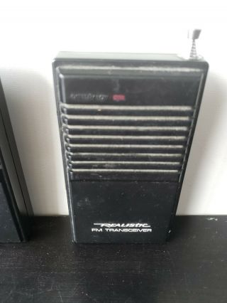 Vintage Realistic TRC - 505 FM Transmitter Walkie Talkie Pair 3