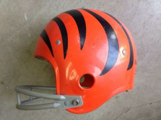 Vintage Rawlings Football Helmet Cincinnati Bengals Hnfl - N Medium W/ Chin Strap