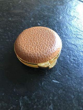 Gucci Leather Pill Box Case Vintage Small Travel