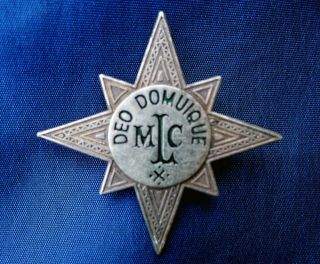 Vintage School Badge; Methodist Ladies College.  Sydney.  Sterling Silver/enamel.