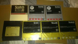 4 Nos Reel To Reel 3m Scotch Professional Mastering Recording Tape 207,  3 Nos
