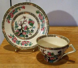 Vintage Myott Staffordshire China Made In England Indian Tree 6590 Cup/saucer