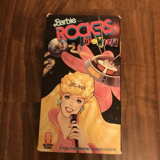 Barbie And The Rockers Out Of This World Vtg Vhs Hi - Tops Video Tape 80s Cartoon