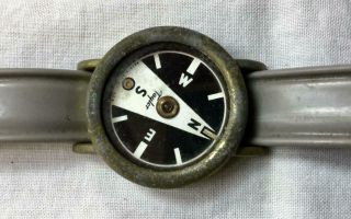 Vintage Compass On Grey Wristband Taylor Great