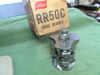 Vintage Lisle Rr50c Cylinder Ridge Reamer - Made In Usa - Box & Paper