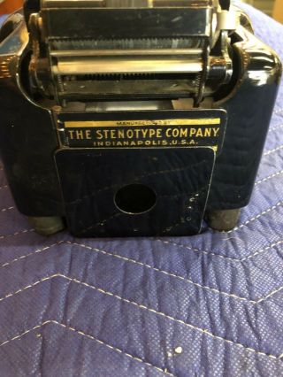 Vintage 1911 - 1913 Stenotype Company USA Short Hand Machine No.  3 w/ box 4