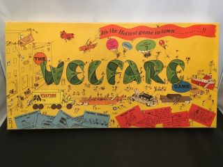 Welfare Game Vintage Board Game 1978 By Jedco