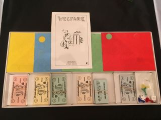 WELFARE GAME Vintage Board Game 1978 by Jedco 3