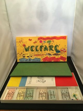 WELFARE GAME Vintage Board Game 1978 by Jedco 4