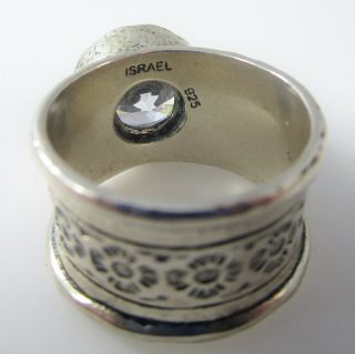 Israel Silpada Designs Ring Vintage Signed Sterling Silver 12.  3g | Size 8.  5 2