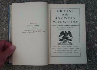 Origins of the American Revolution by John C.  Miller 1943 Hardcover Book 5