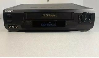 Sony Slv - N50 Vcr Vhs Video Cassette Player Recorder 4 Head Hifi Stereo
