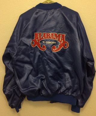 Vintage Alabama In Concert Nylon Retro Jacket 1983 Wildcountry Inc