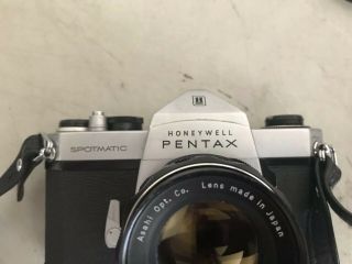 Honeywell Pentax Spotmatic With Lens And Case 2