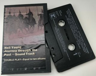 Neil Young Vintage " Journey Through The Past Ost " Cassette Tape In Slip Case 