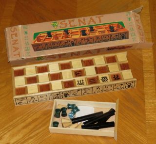 Senat Ancient Egyptian Game Of Strategy - Vintage 1998 Fundex - Complete &