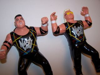 Vintage 1994 Wcw The Nasty Boys Tag Team Wrestling Action Figures - Wwf - Wwe