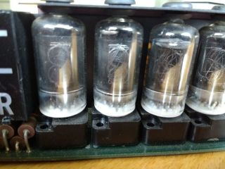 Six Amperex Zm1000 Nixie Tube With Driver Electronics -