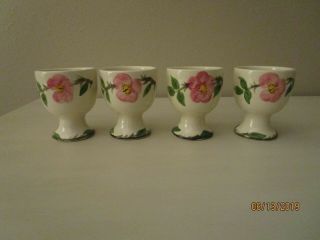 Set Of 4 Vintage Franciscan Ware Desert Rose Egg Cups