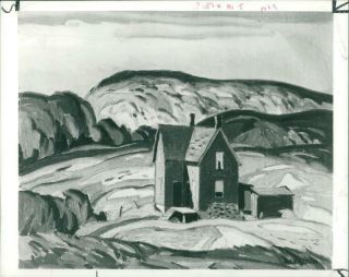 By A.  J.  Casson: Old House,  Parry Sound.  - Vintage Photo