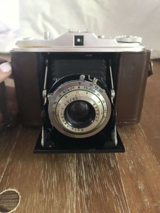 Vintage Agfa Isolette I Germany Folding Camera W/ Case