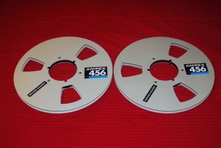 Matched Pair Metal 10.  5 Reels For 1/4 " Reel To Reel Tape Deck W/ Boxes