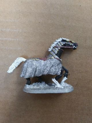 Ral Partha War Horse.  1992 Vintage Painted Metal Miniature,  D&d