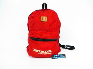 Vintage Honda Red Back Pack Mx Vmx Ahrma Going Strong