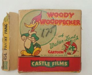 Castle Films Woody Woodpecker 454 " Pantry Panic " 8mm Headline Edition Film Reel