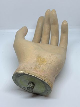 Vintage Mannequin Ceramic Left Hand Female Glove Jewelry Watch Display Halloween 3
