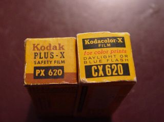 2 Rolls 620 Film Kodak Plus - X Safety Film & Kodak Kodacolor–x