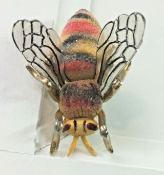 Vintage Sugar Bead Bumble Bee Bug Pin Korea