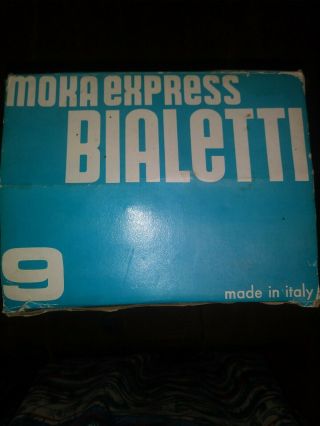 Vintage Classic Bialetti Moka Express 9 Cup Stove Top Espresso Pot Italy 3