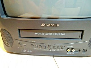 Sansui TV VCR Combo with Remote Retro Gaming COM3101A 13 