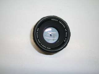 Konica Hexanon AR 52mm F1.  8 Vintage EE Lens with Cap 2