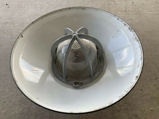 Vintage Crouse - Hinds Ev505 Electric Light Lamp Housing With Enameled Shade